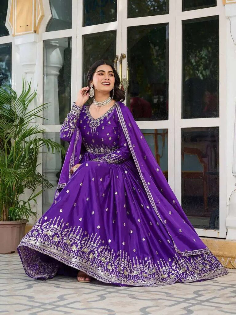Embroidered Anarkali & Dupatta · HC-P2