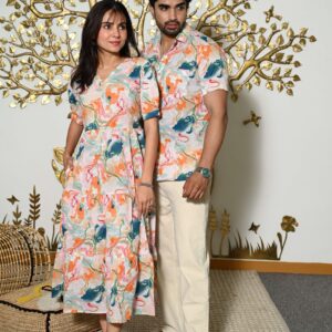 Abstract Print Couple Set